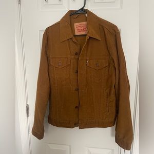 Men’s Levi’s corduroy jacket mustard/ burnt orange/ brown Size M